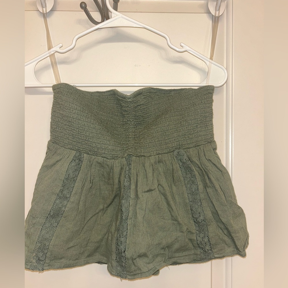 American Eagle Outfitters Sage Green Textured Top